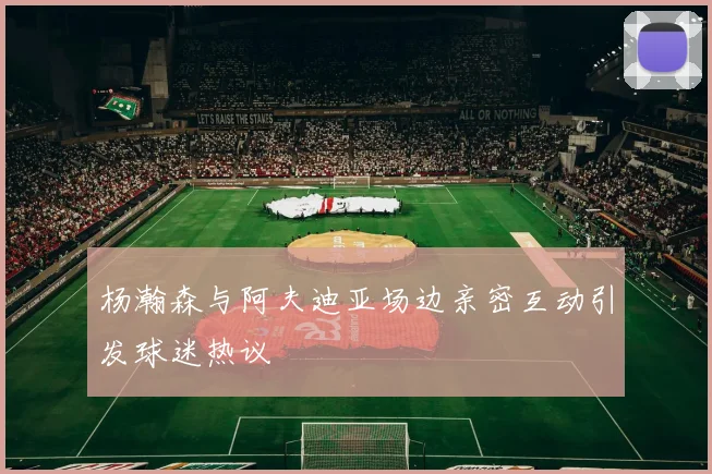 杨瀚森与阿夫迪亚场边亲密互动引发球迷热议